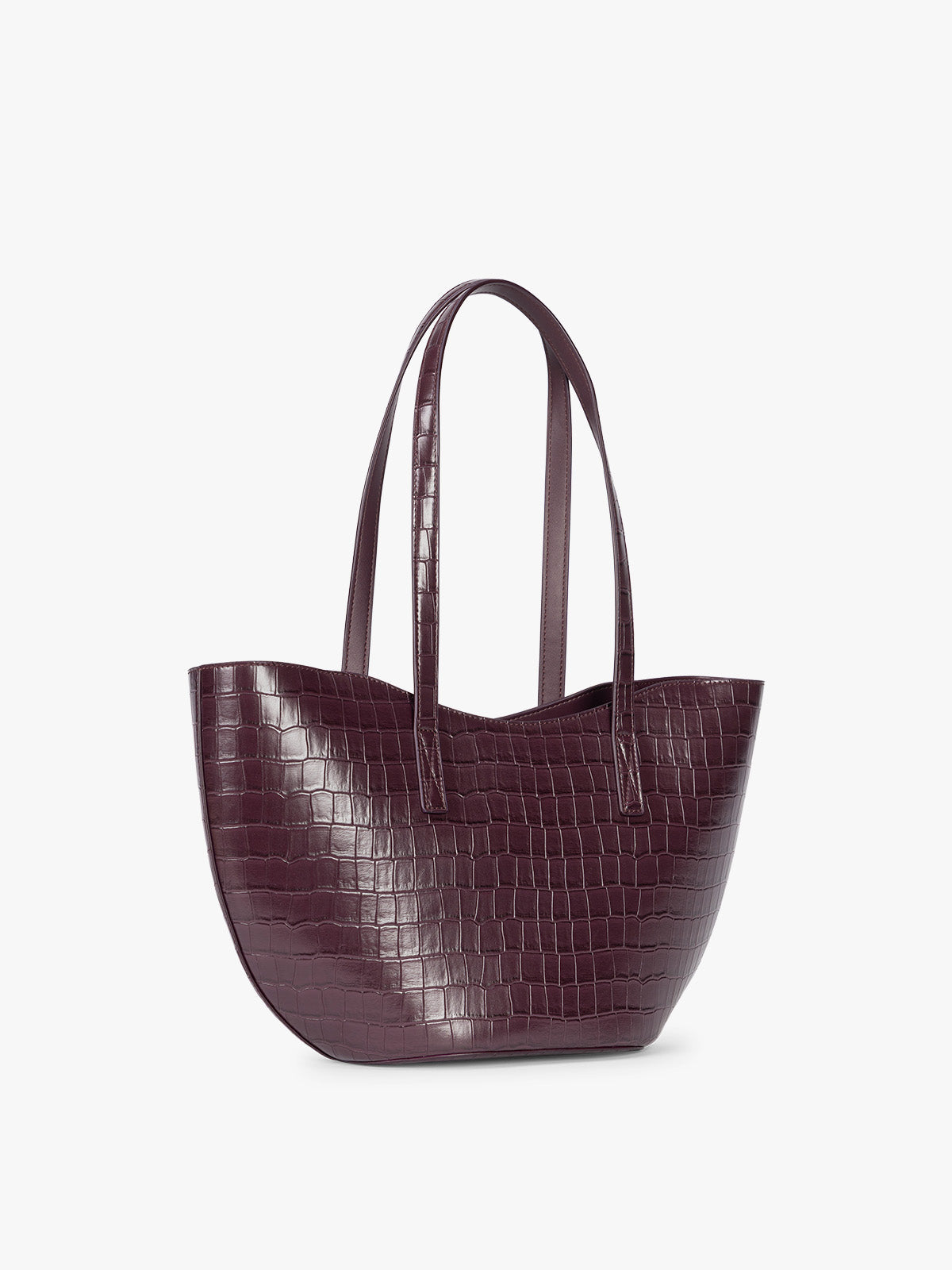 Haven Tulip Tote in Croc-Embossed