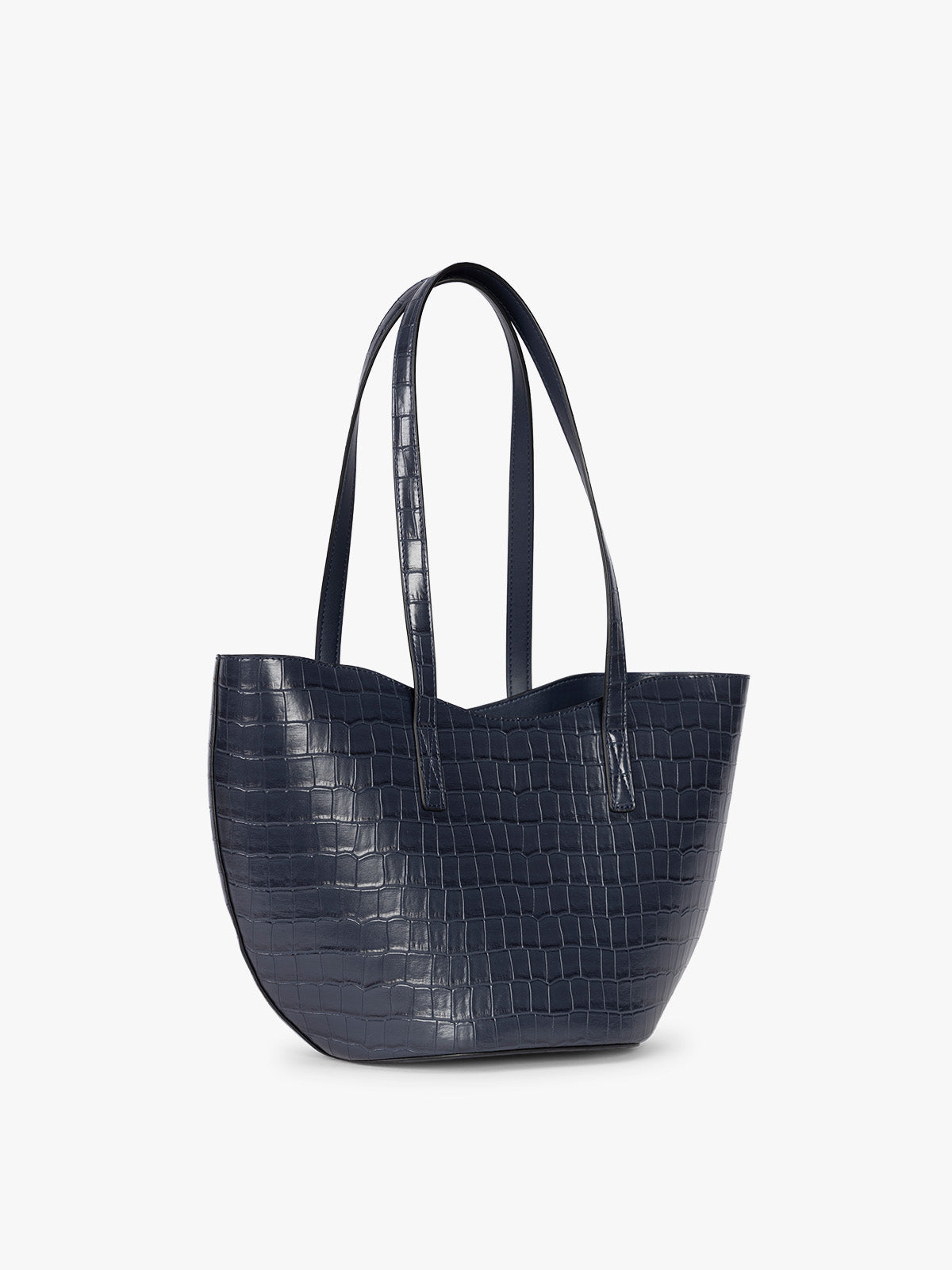 Haven Tulip Tote in Croc-Embossed