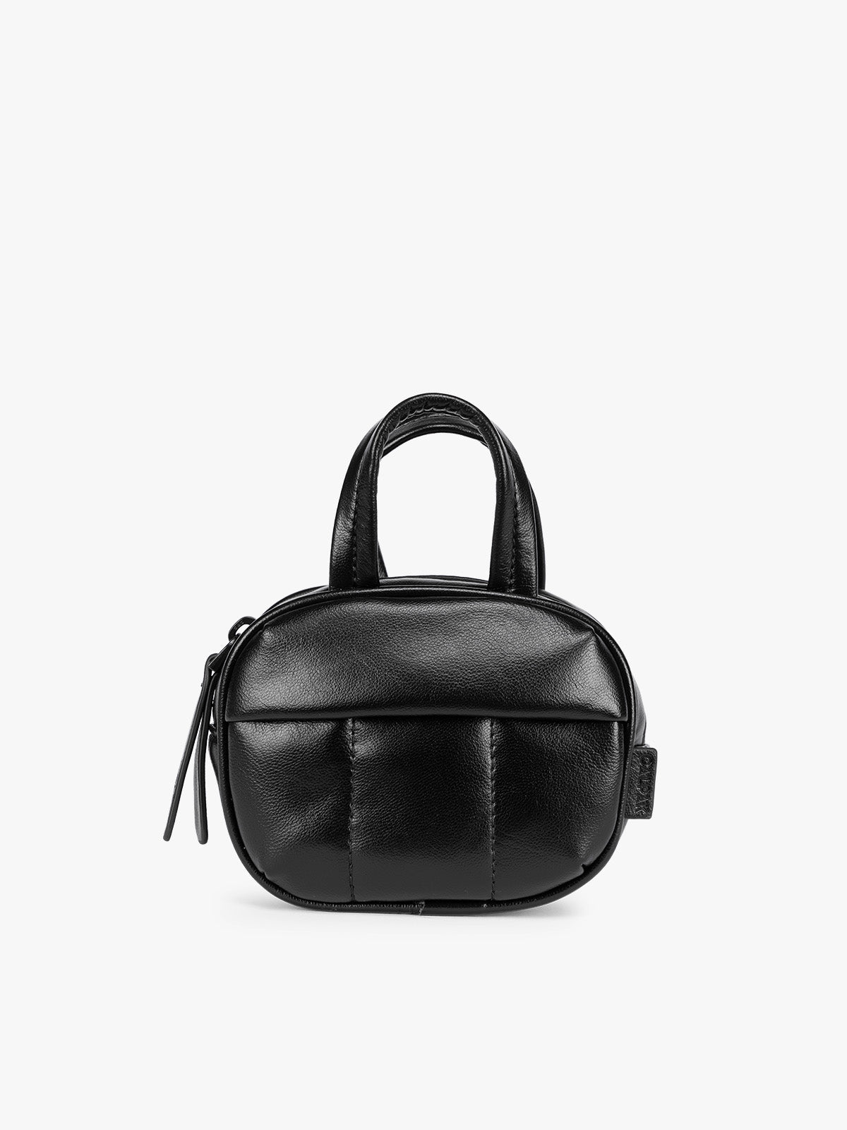 Luka Duffel Zip Bag Charm in Vegan Leather