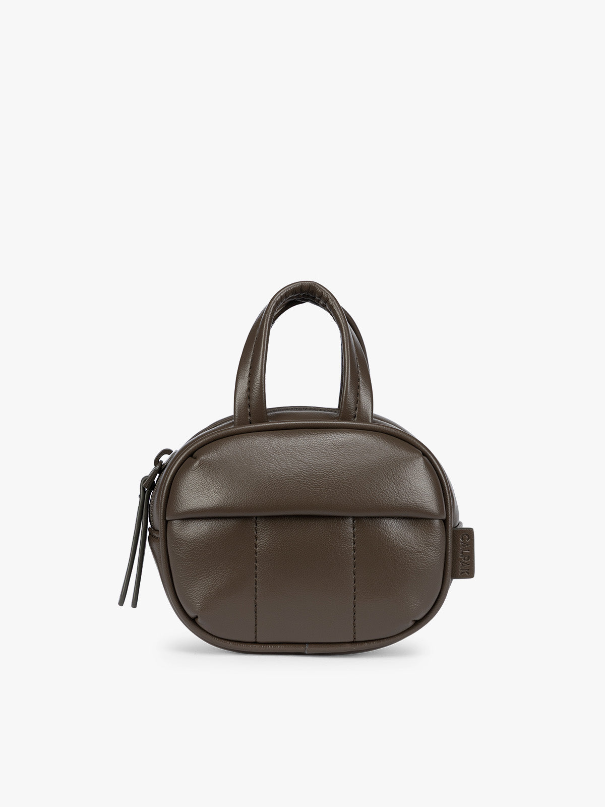 Luka Duffel Zip Bag Charm in Vegan Leather