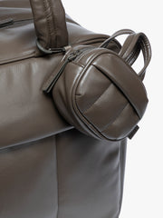 Luka Duffel Zip Bag Charm in Vegan Leather