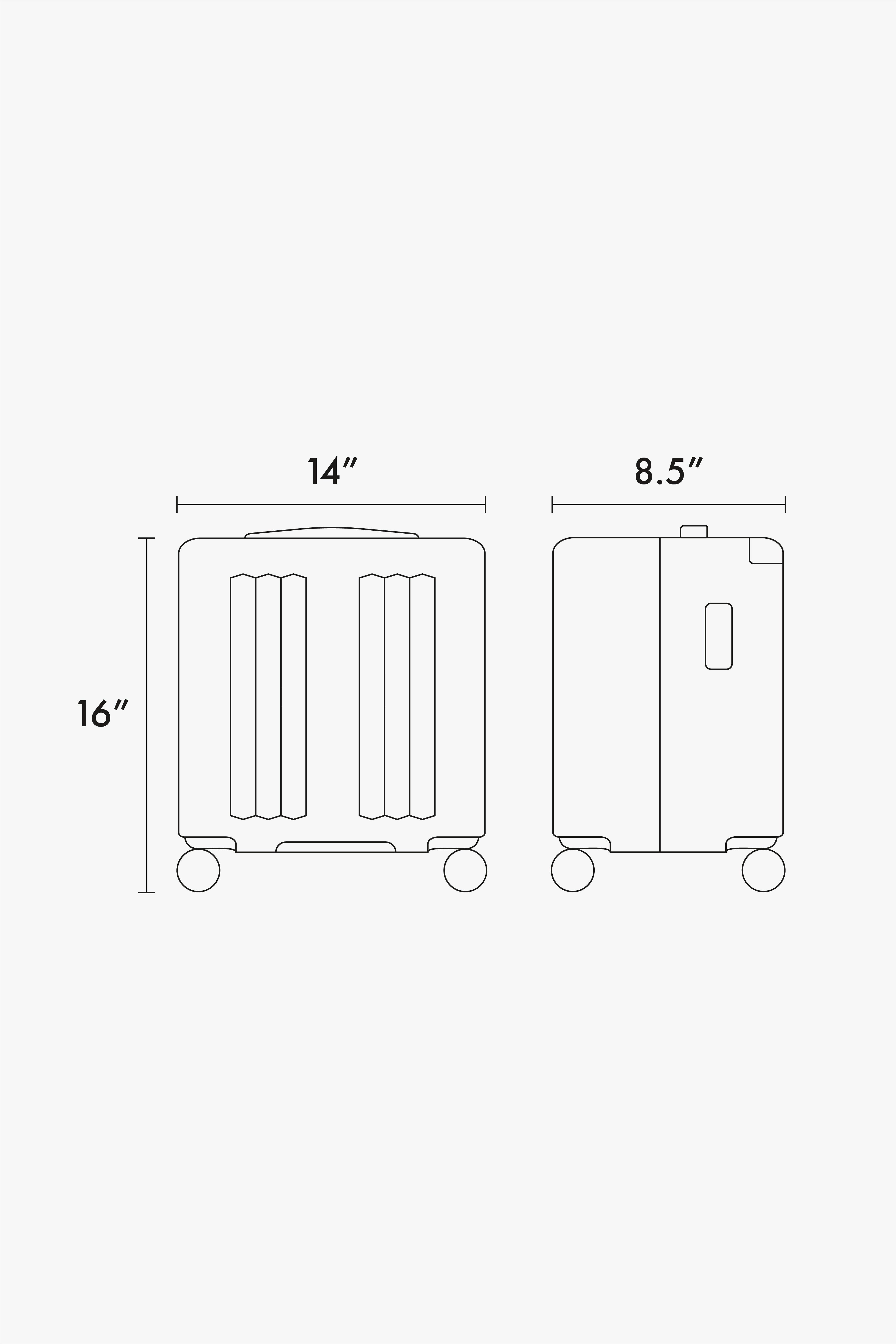 Ambeur Mini Carry-On Luggage