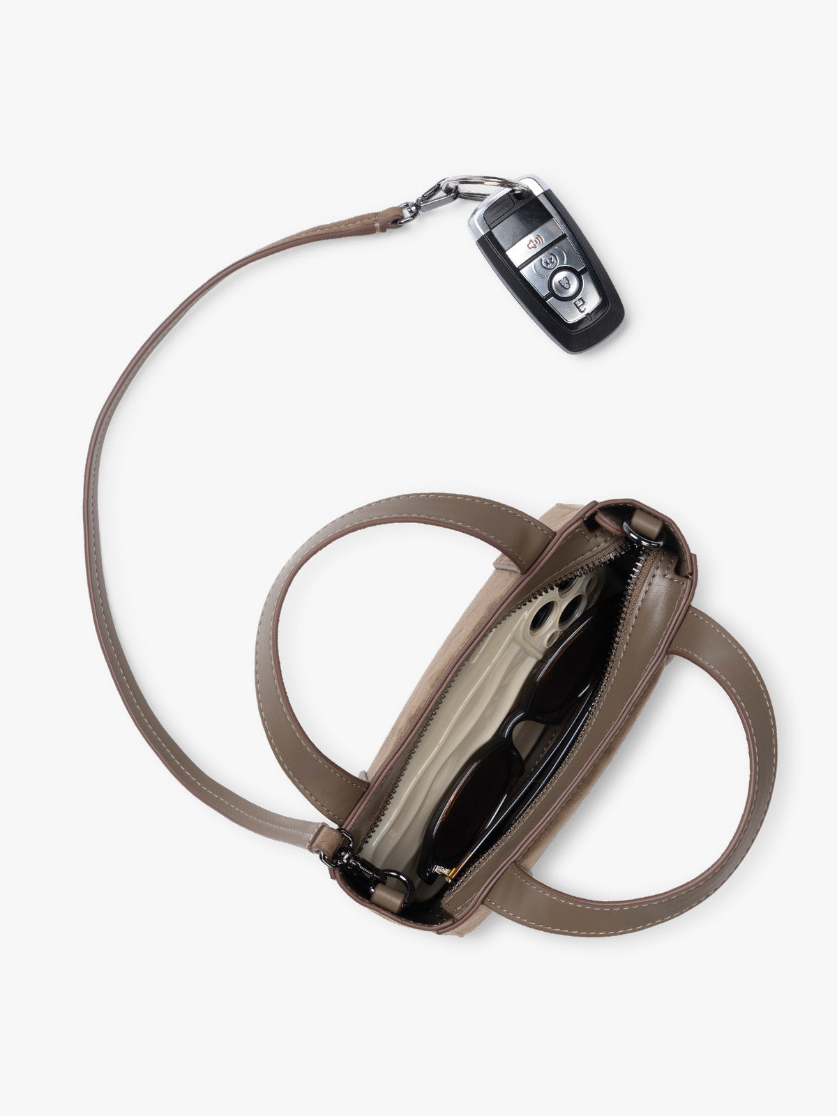 Haven Mini Crossbody Bag in Vegan Suede