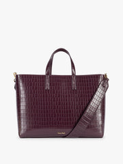 Haven 16" Laptop Tote in Croc-Embossed