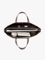 Haven 15" Laptop Tote Bag in Vegan Suede