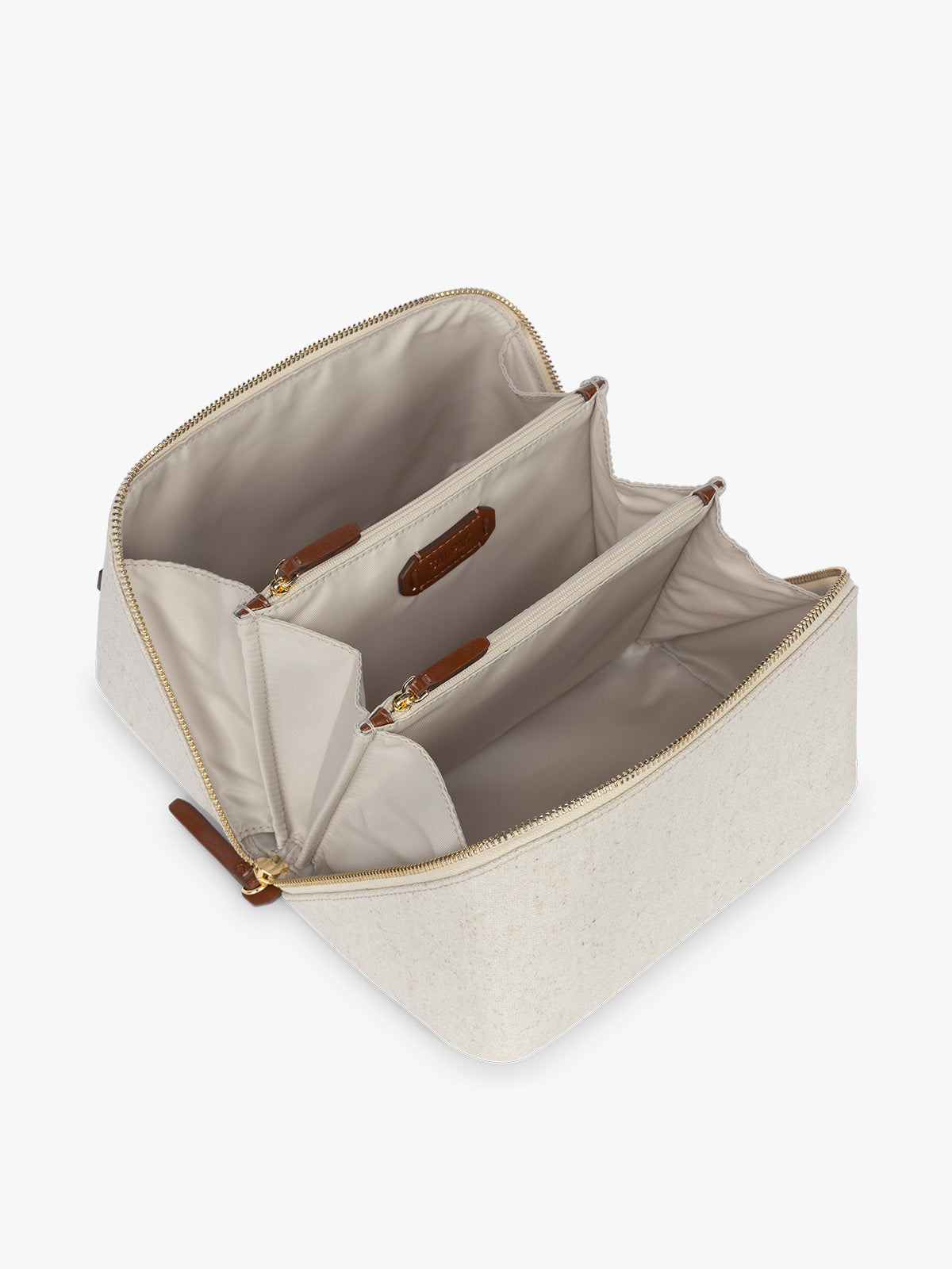 Colette Lay-Flat Canvas Toiletry Bag
