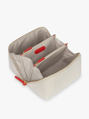 Colette Lay-Flat Canvas Toiletry Bag