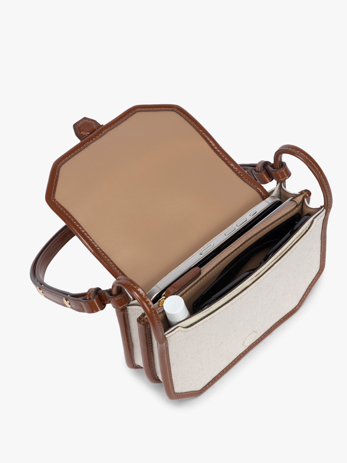 Colette Canvas Crossbody Wallet Bag