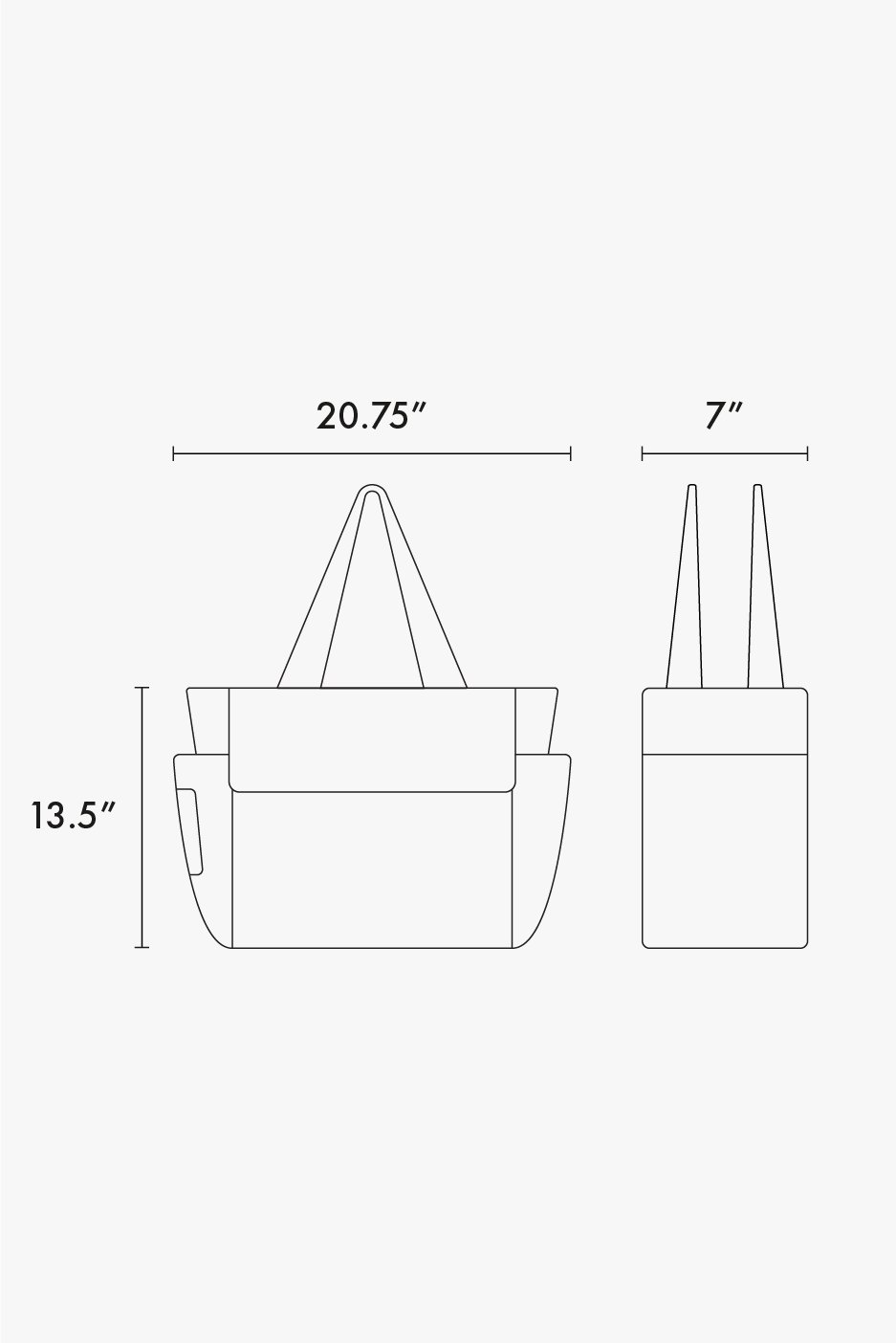 Diaper Tote Bag with Laptop Sleeve