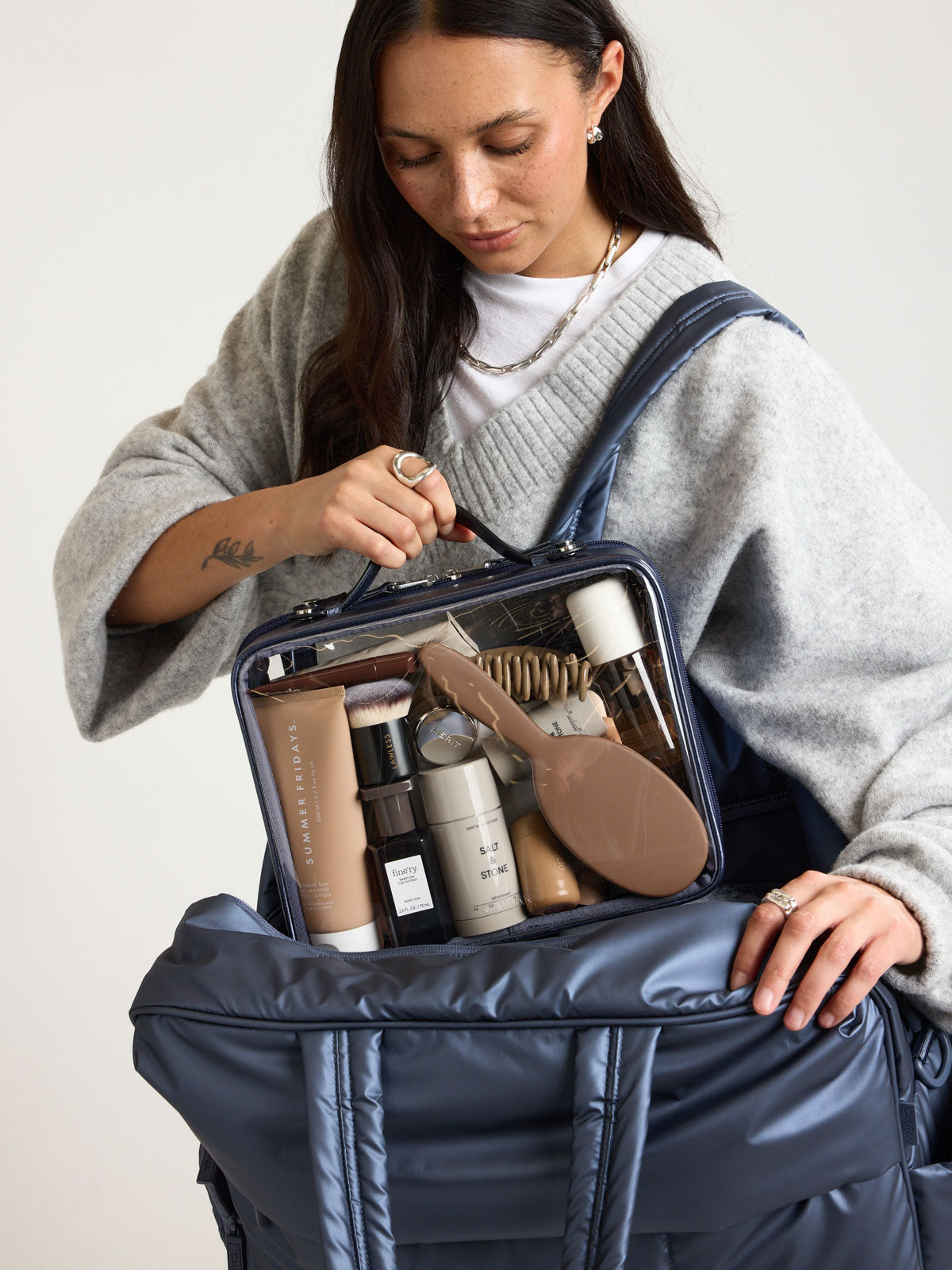 Large Clear Cosmetics Case
