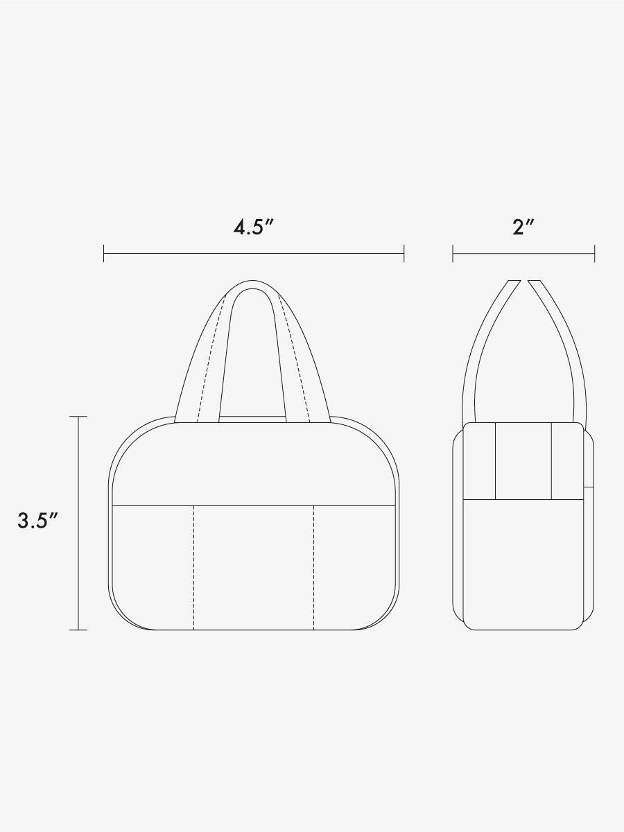Luka Duffel Zip Bag Charm in Vegan Leather