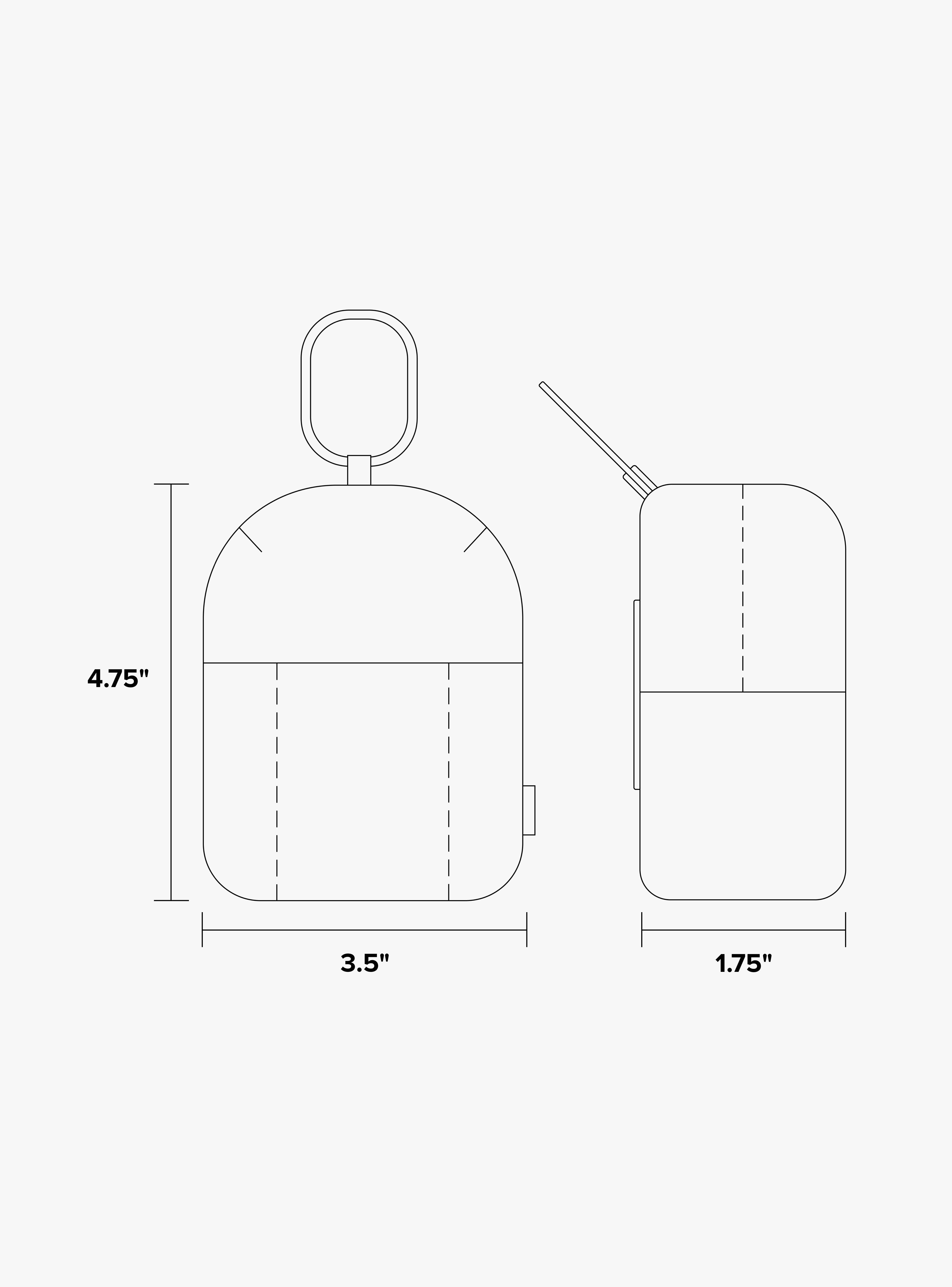 Luka Backpack Zip Bag Charm in Vegan Leather