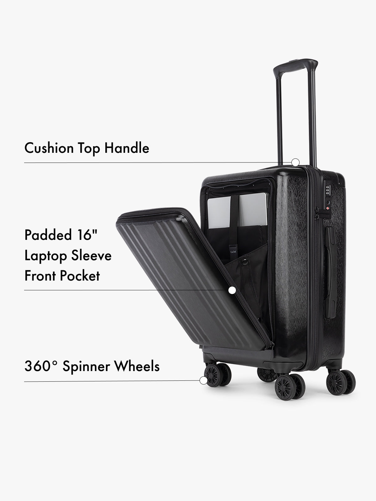 Ambeur Front Pocket Carry-On Luggage
