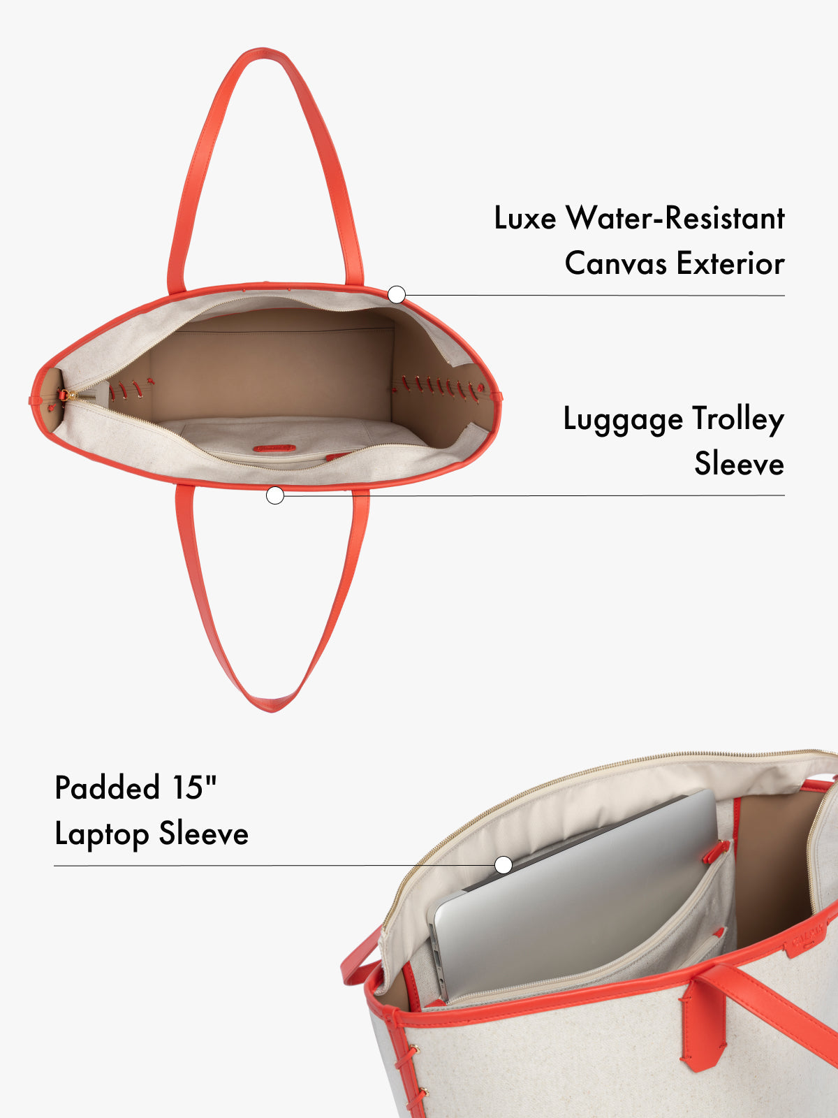 Colette 15" Canvas Laptop Tote