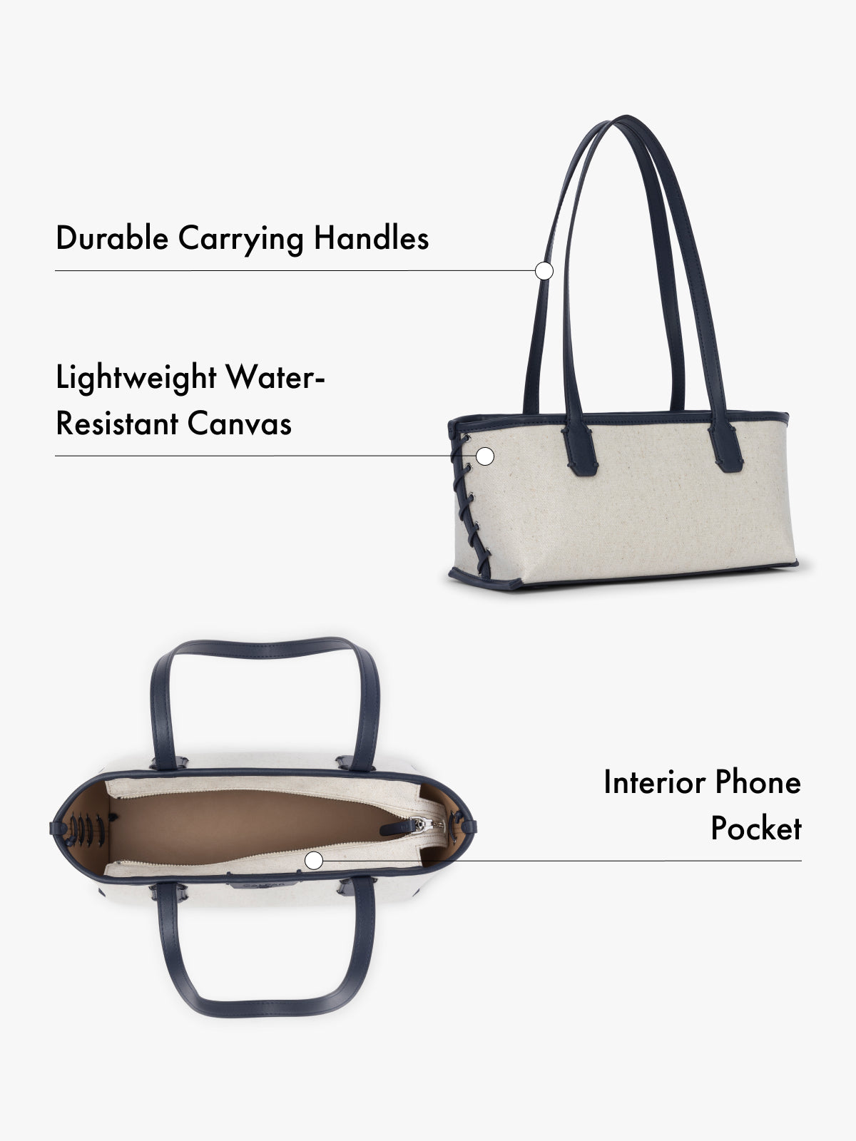 Colette Canvas Shoulder Tote
