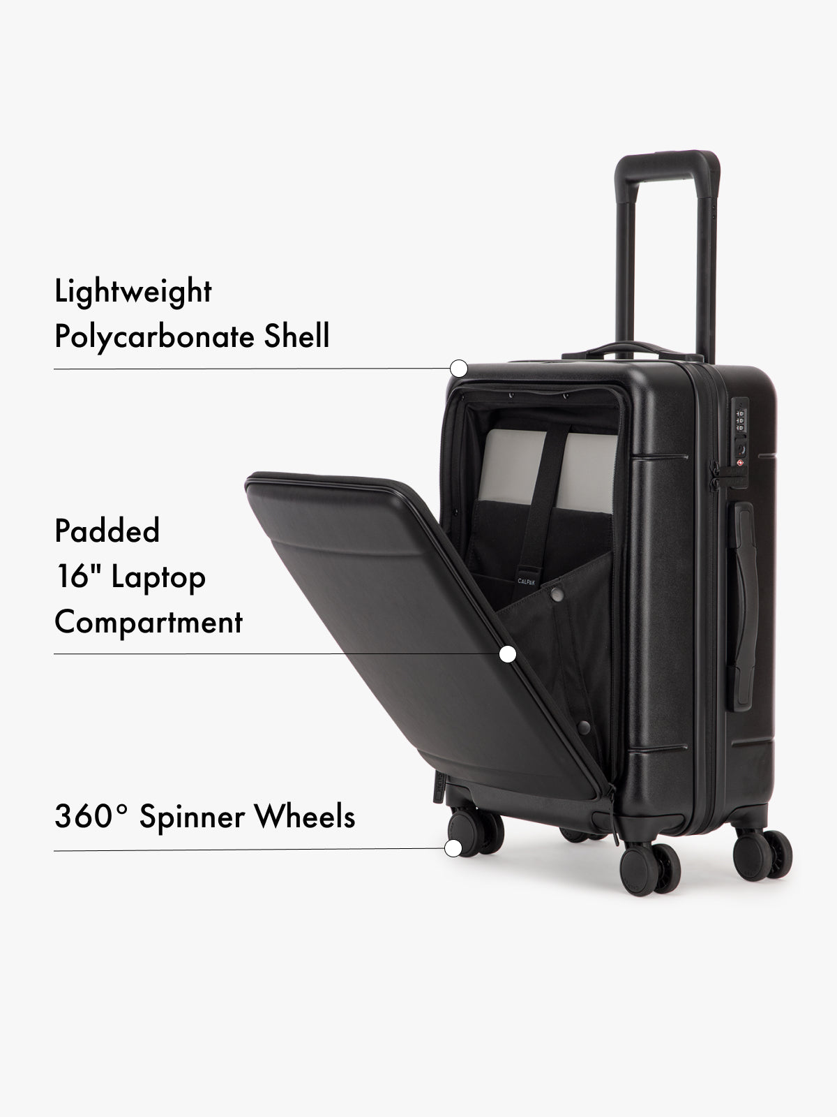 Hue Front Pocket Carry-On Luggage