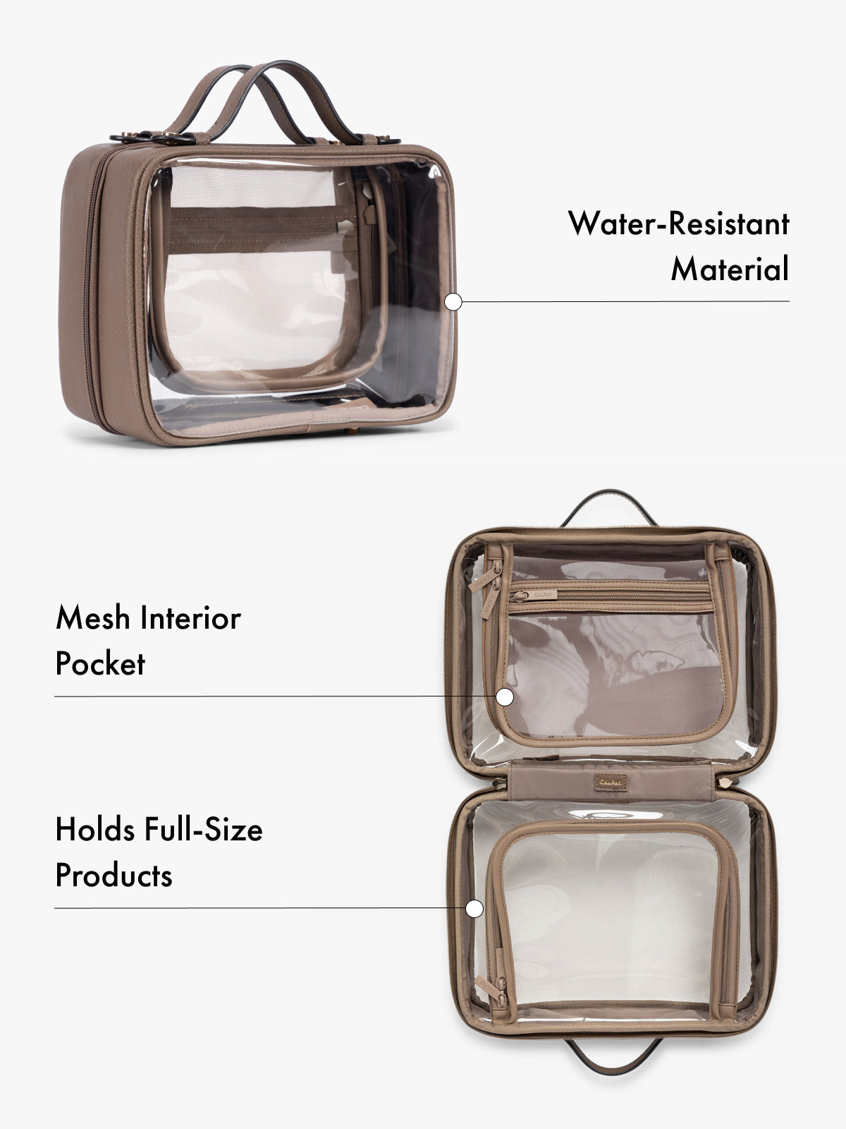 Medium Clear Cosmetics Case