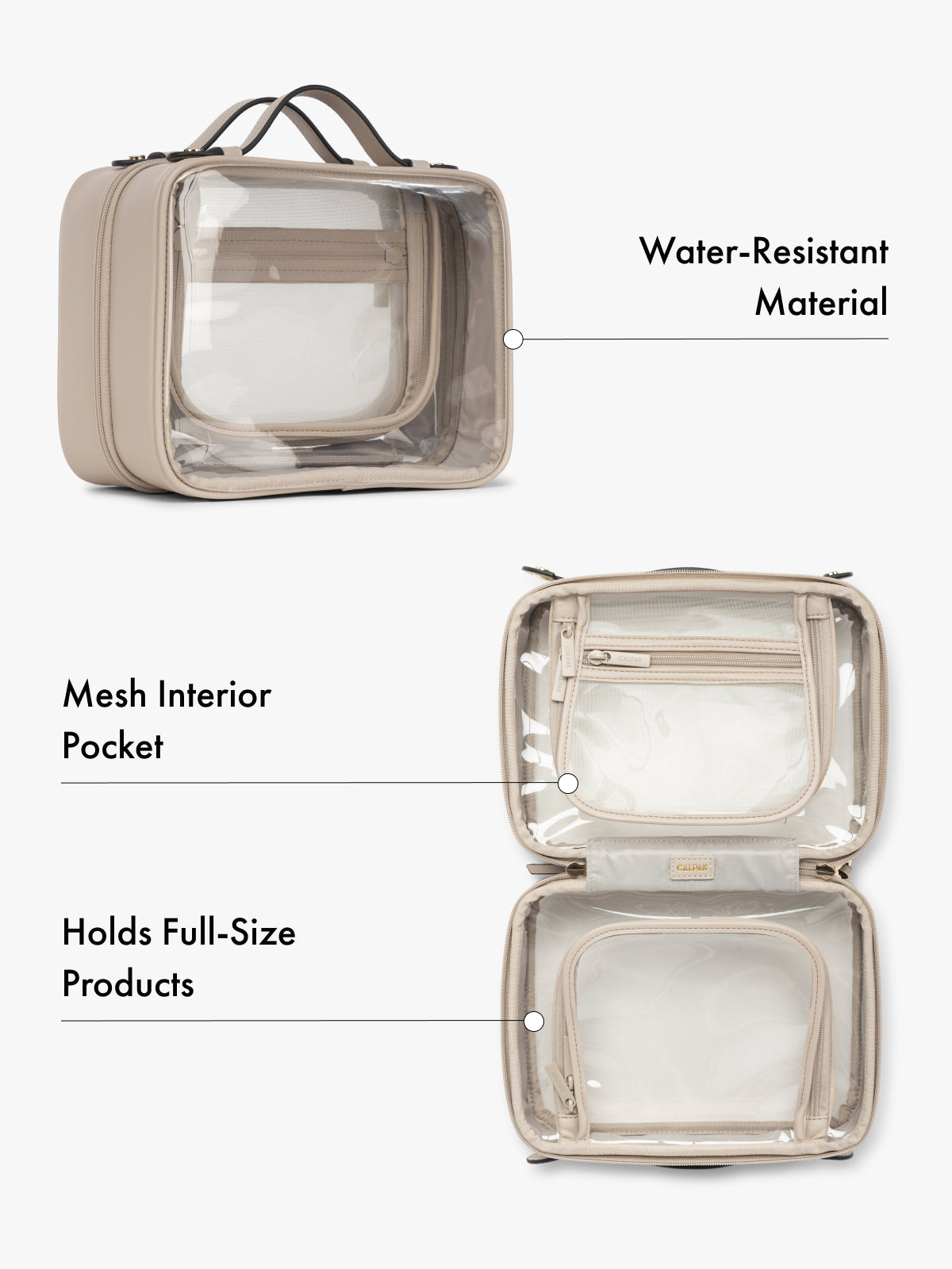 Medium Clear Cosmetics Case
