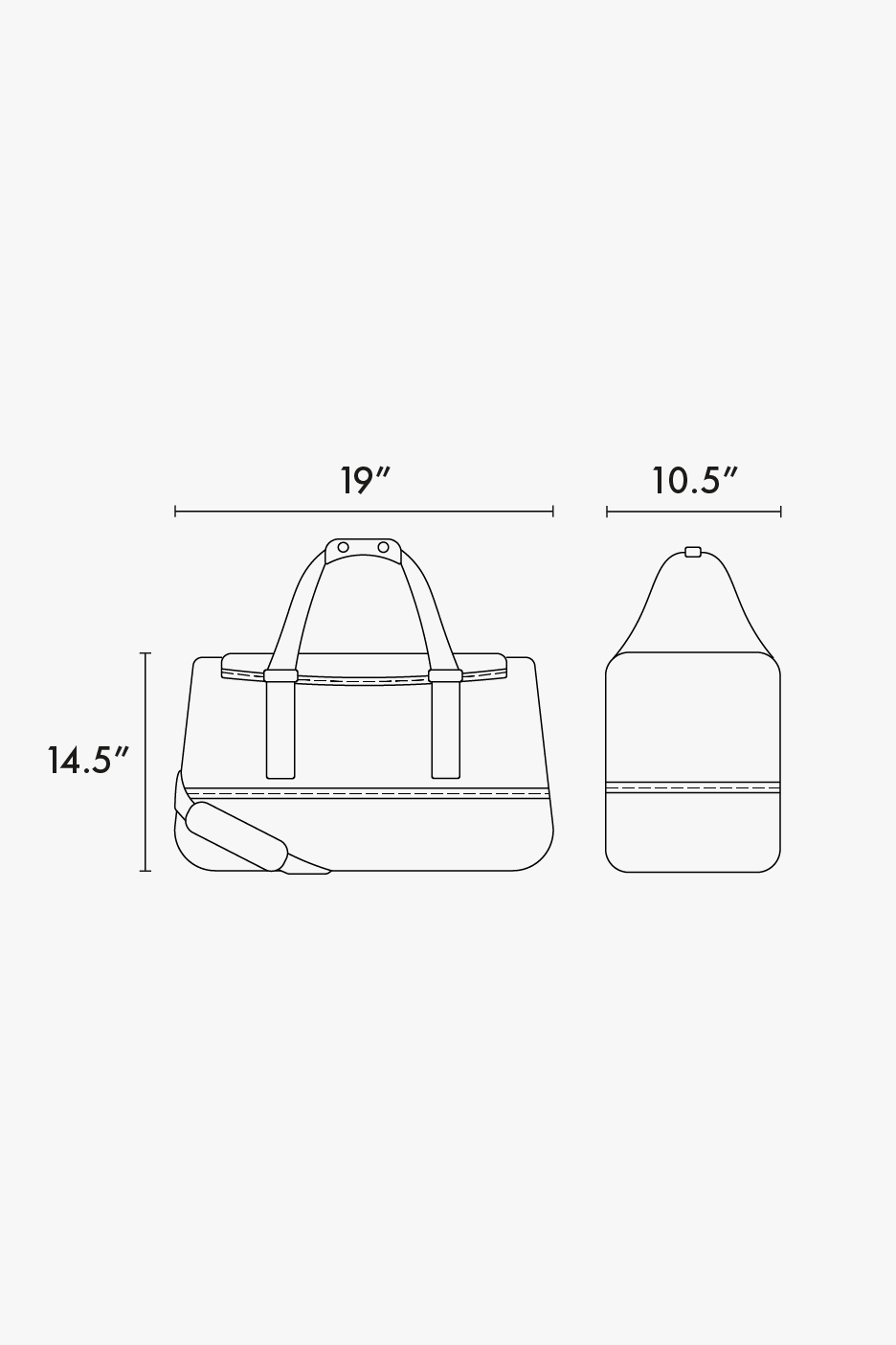 Stevyn Duffel Bag with Shoe Compartment