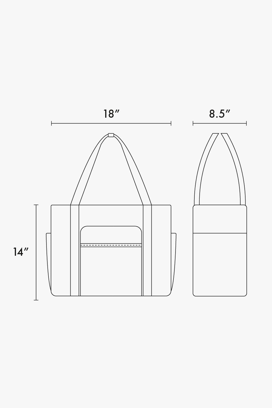 Terra 35L Water Resistant Zip Tote Bag