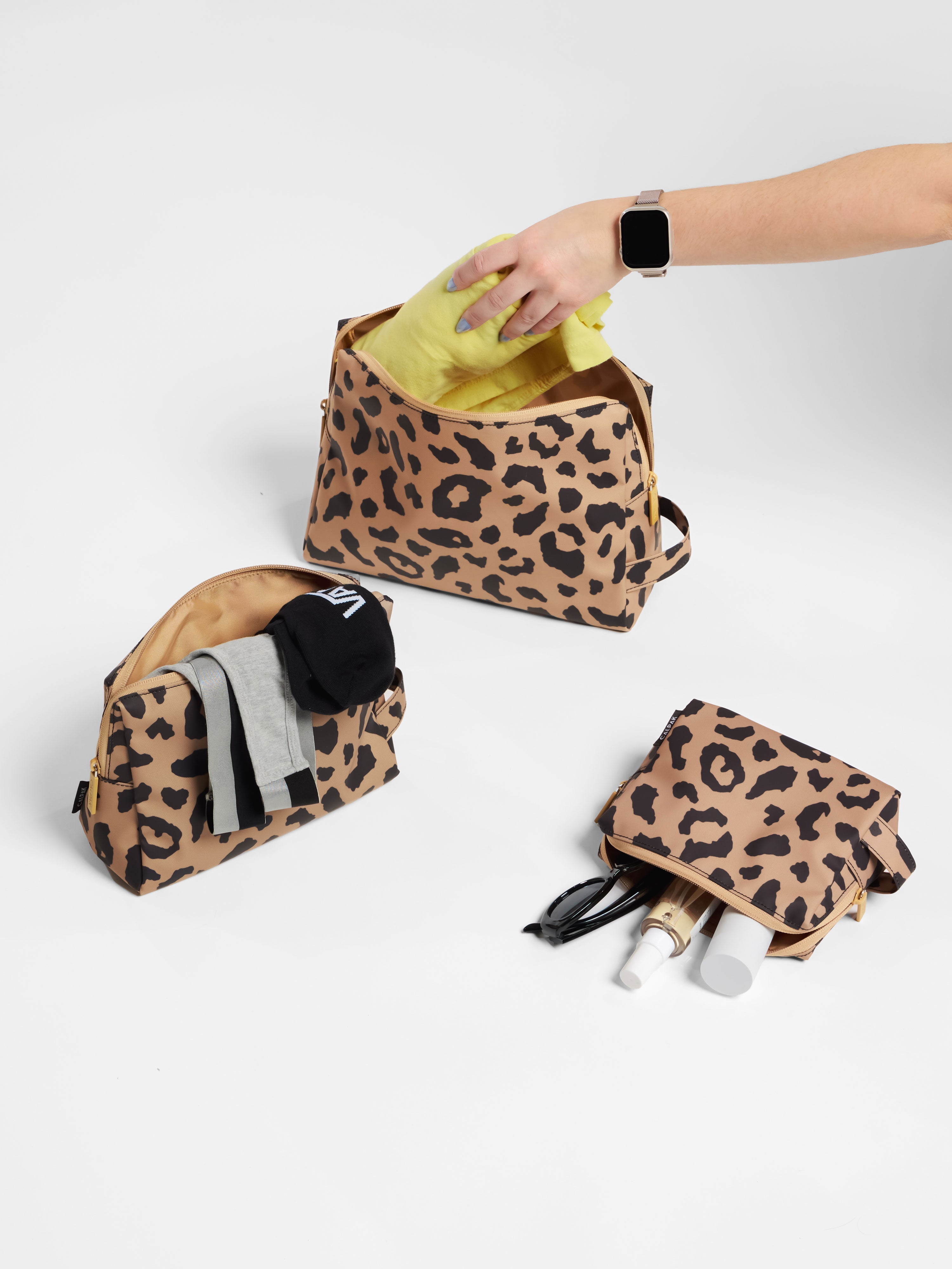 Water Resistant Zip Pouch Set (3 Pieces)
