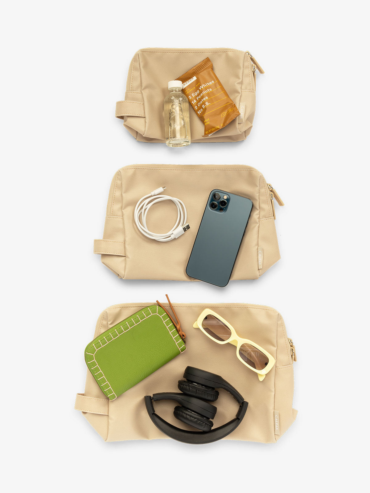 Water Resistant Zip Pouch Set (3 Pieces)