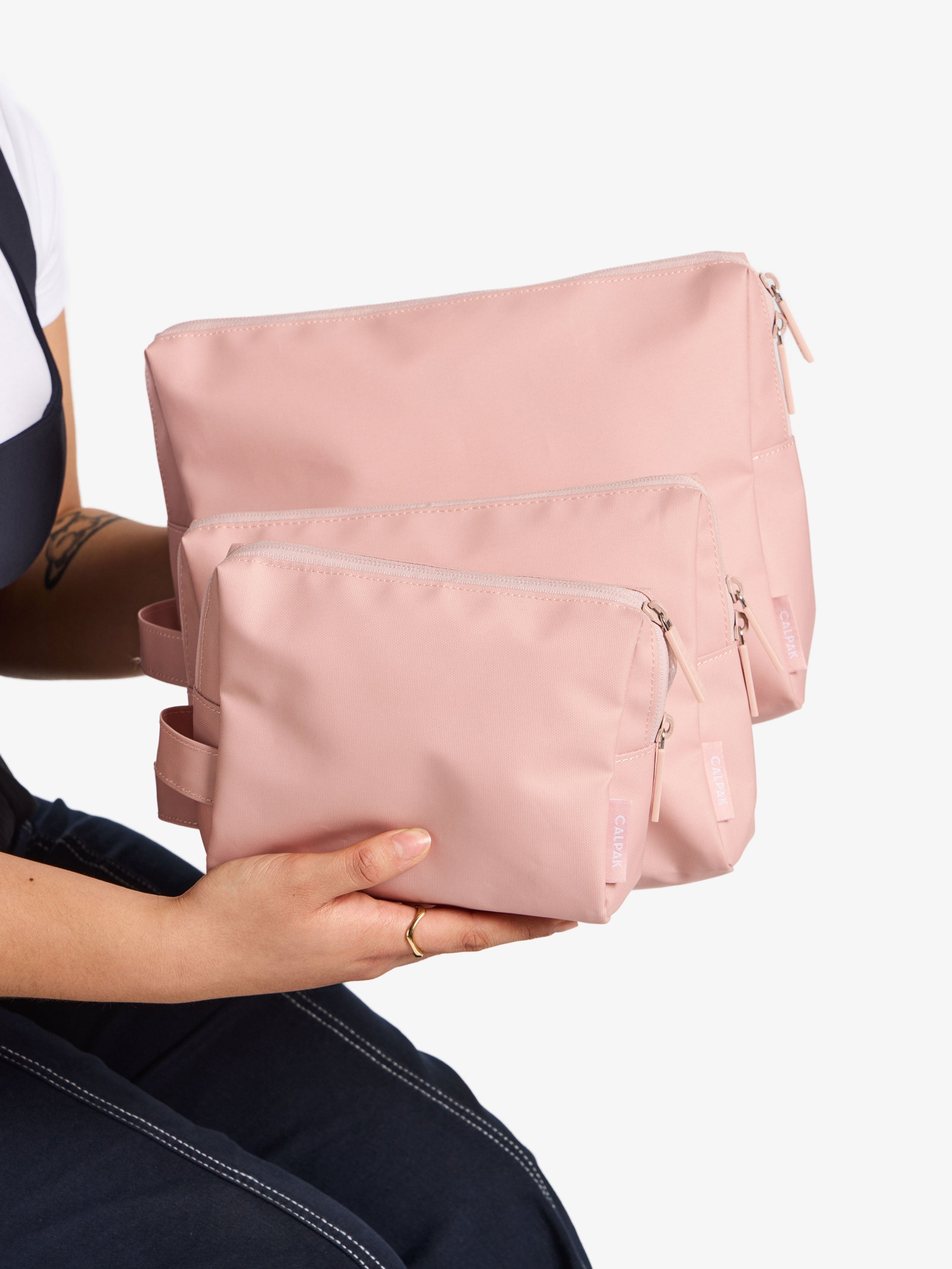 Water Resistant Zip Pouch Set (3 Pieces)