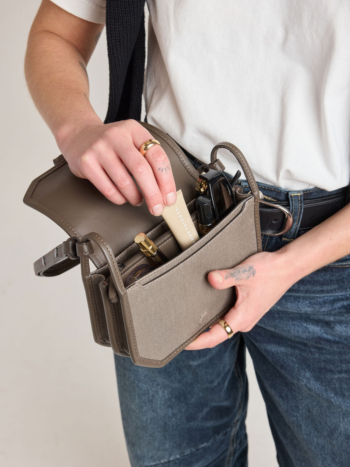 Colette Canvas Crossbody Wallet Bag
