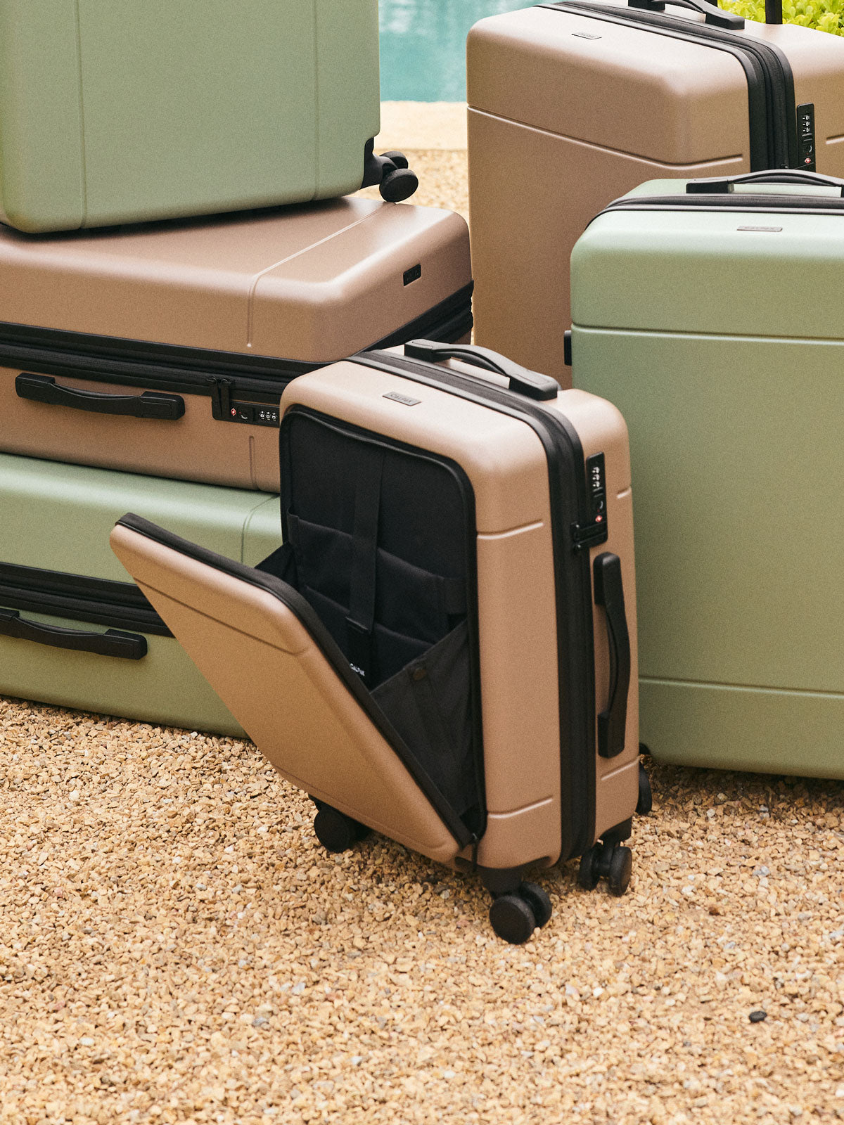 Hue Front Pocket Carry-On Luggage