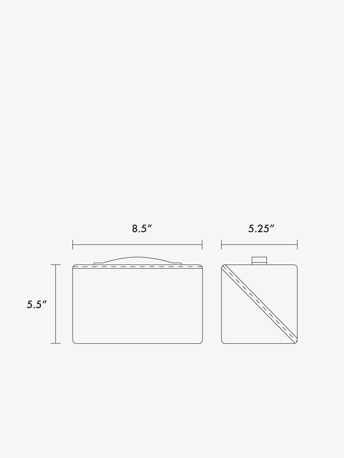Colette Lay-Flat Canvas Toiletry Bag