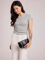 Luka 1 Quart Zip Pouch in Vegan Leather