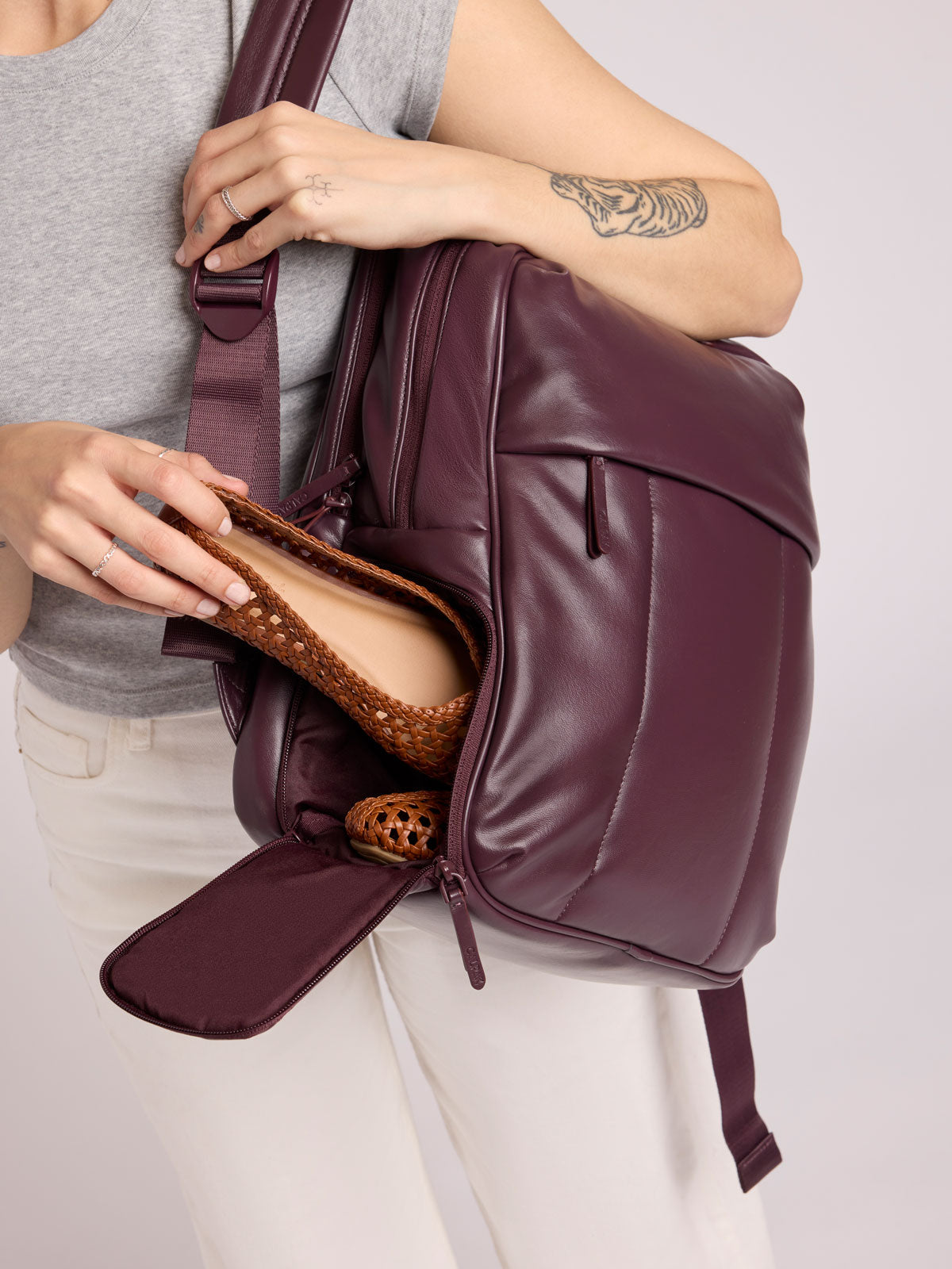 Luka 15 inch Laptop Backpack in Vegan Leather