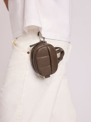 Luka Duffel Zip Bag Charm in Vegan Leather