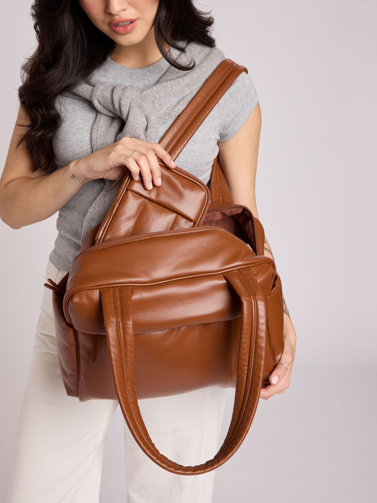 Luka Mini Duffel in Vegan Leather