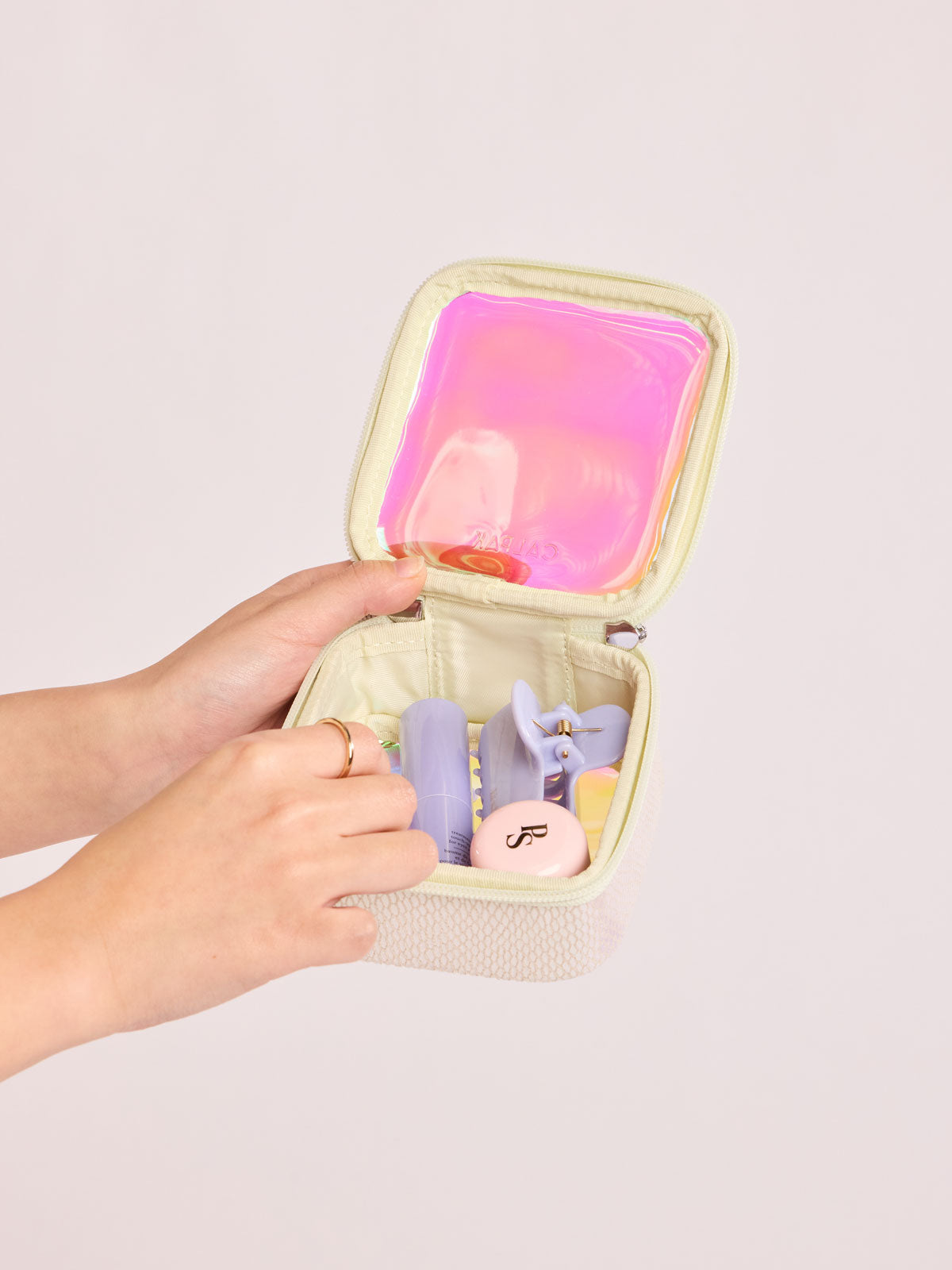 Tiny Clear Cosmetics Case