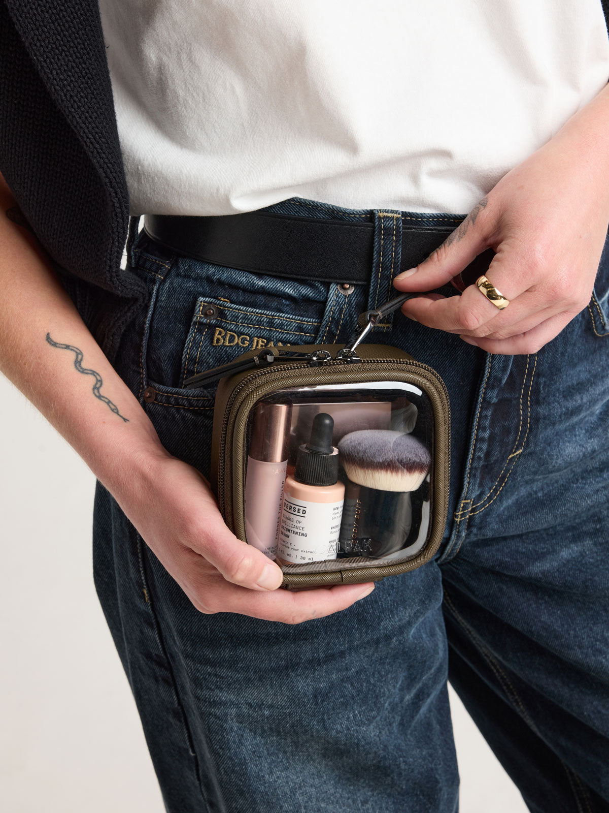 Tiny Clear Cosmetics Case