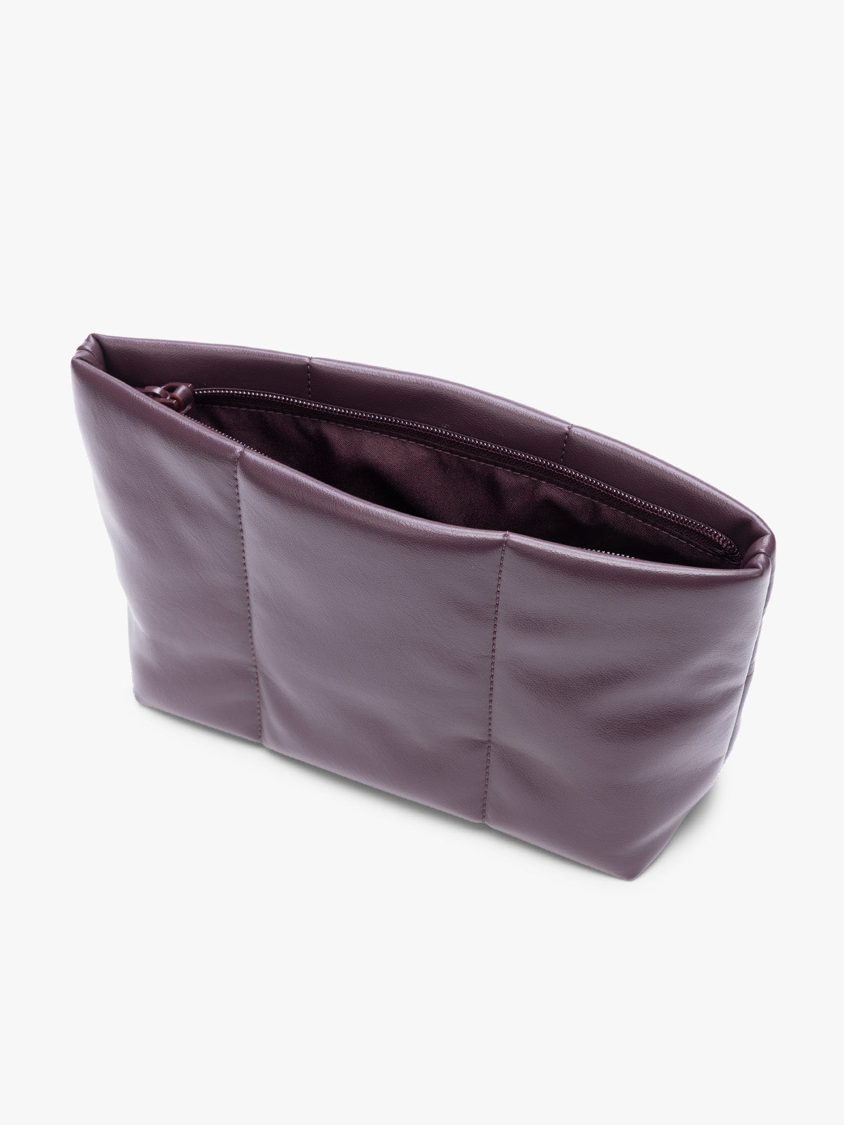 Luka 2 Quart Zip Pouch in Vegan Leather