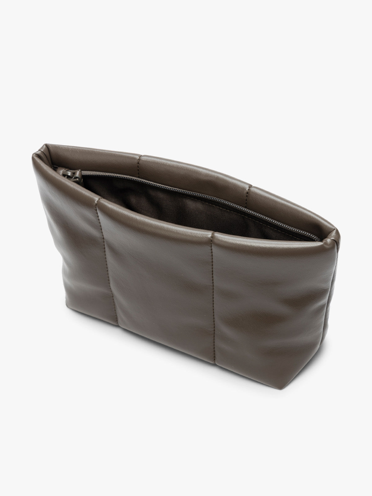 Luka 2 Quart Zip Pouch in Vegan Leather